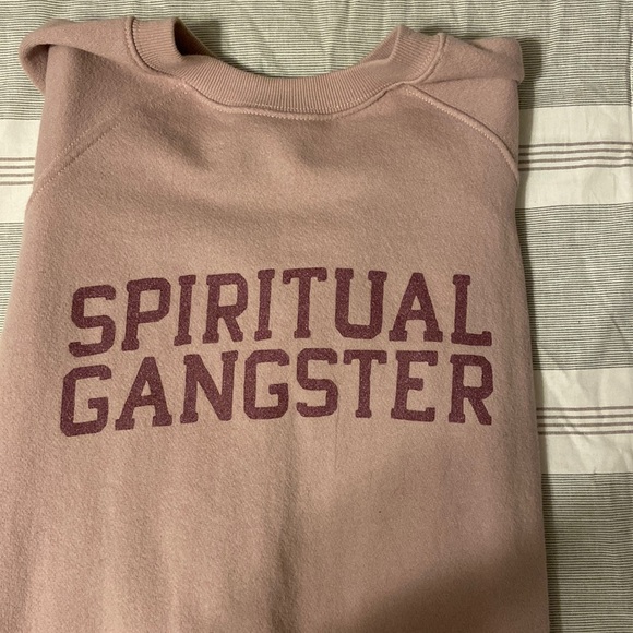 Spiritual Gangster sweatshirt. Size medium. Color was called rose quartz - Picture 3 of 6